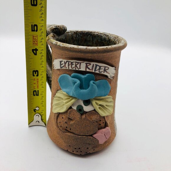 Ugly Face Mug Expert Rider 3D Ceramic Coffee Tea Humorous Cowboy Applied Handle - Picture 7 of 8